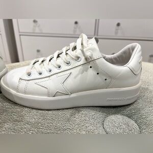 Golden goose pure star vegan low top sneaker, white, size 36